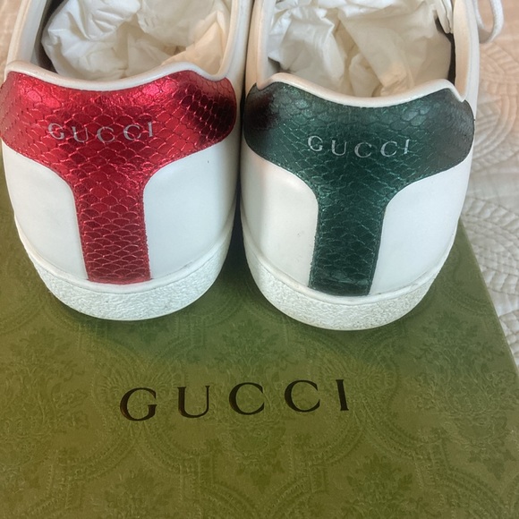 Men size 11 Gucci snake red and green Gucci sneakers - Picture 4 of 10